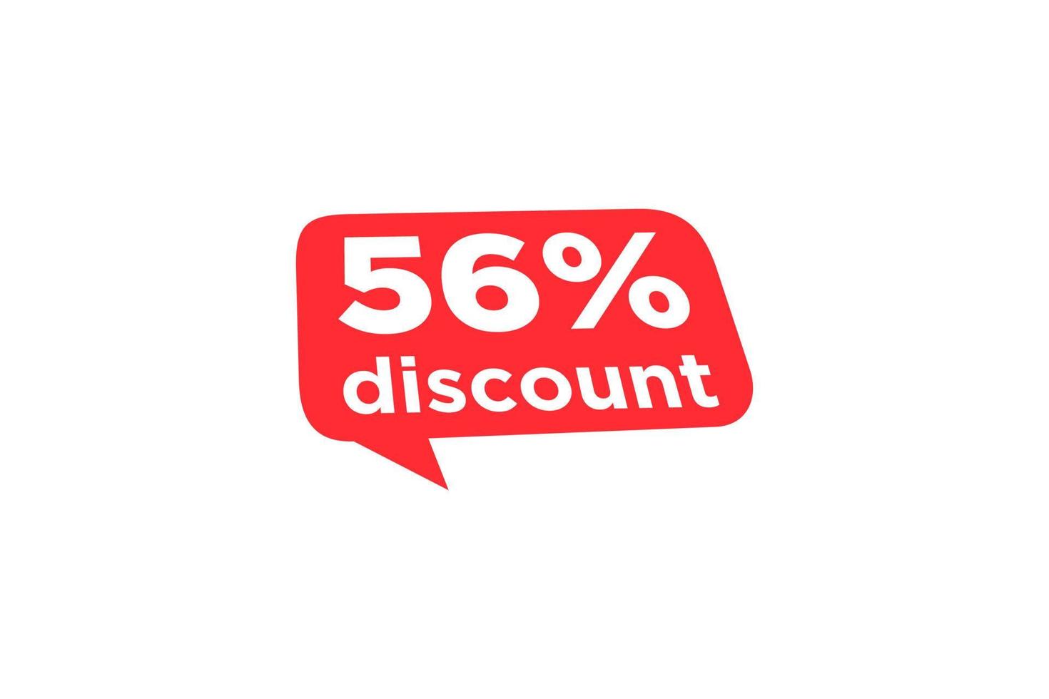 56 discount, Sales Vector badges for Labels, , Stickers, Banners, Tags, Web Stickers, New offer. Discount origami sign banner.