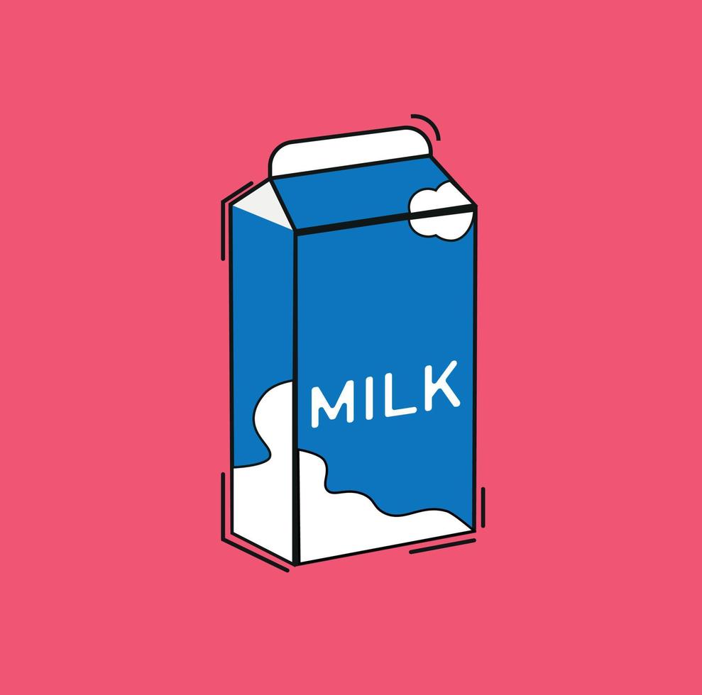 a carton of milk vector
