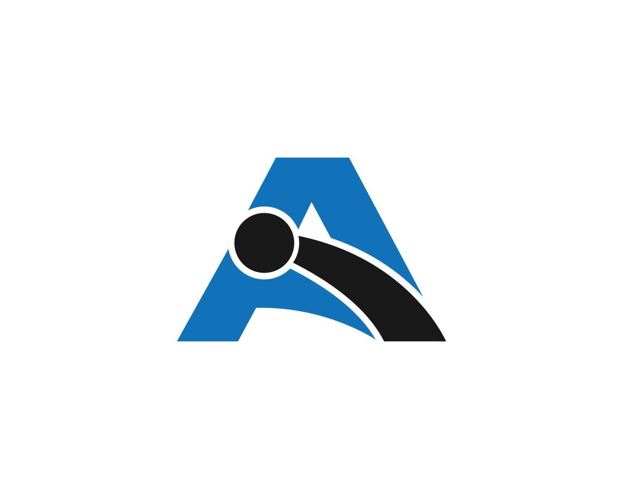 Letter AI And IA Logo Design Concept Vector Stock illustration.