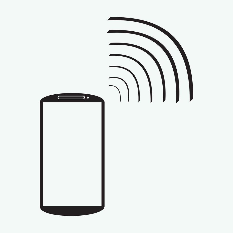 icono de vector de teléfono inteligente aislado sobre fondo blanco.