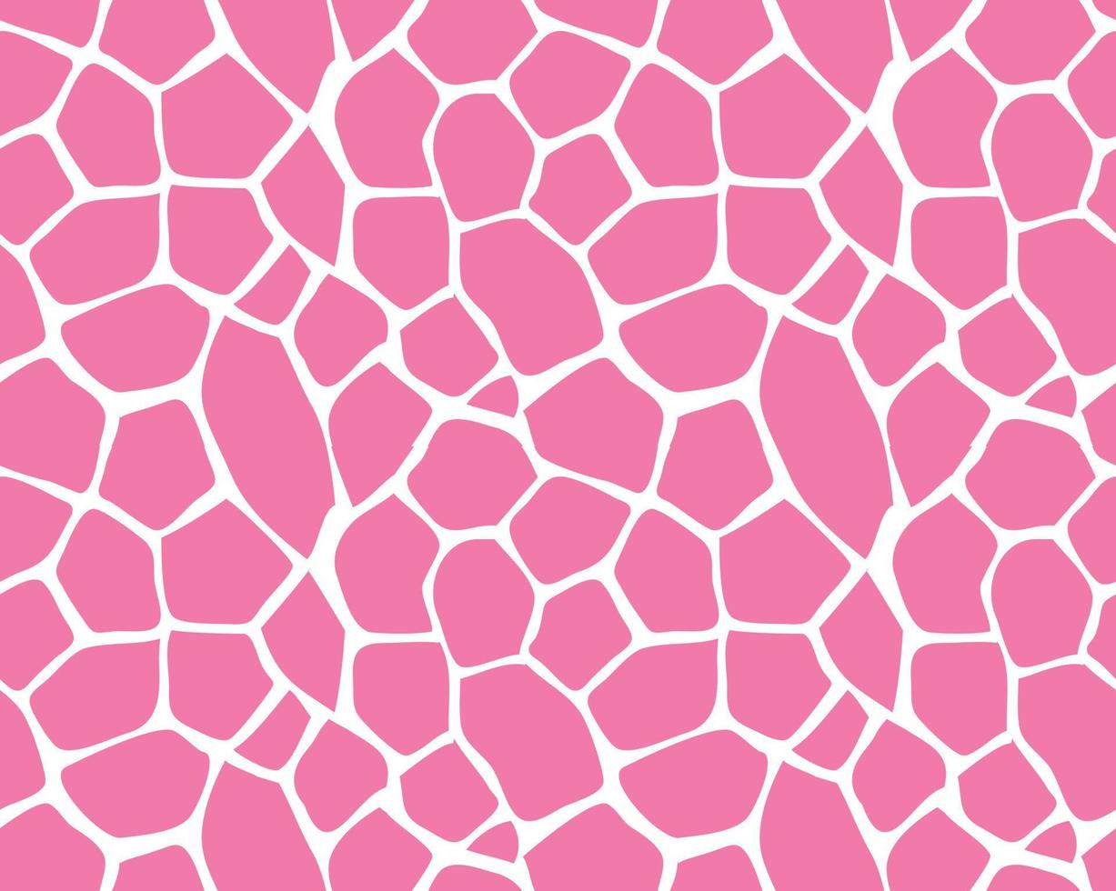 Vector pink giraffe print