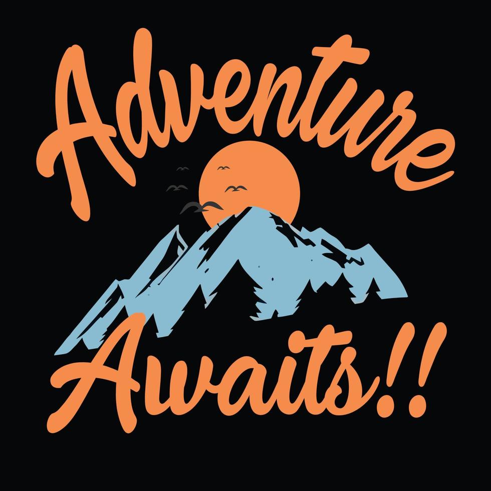 Explore adventure tshirt design vector