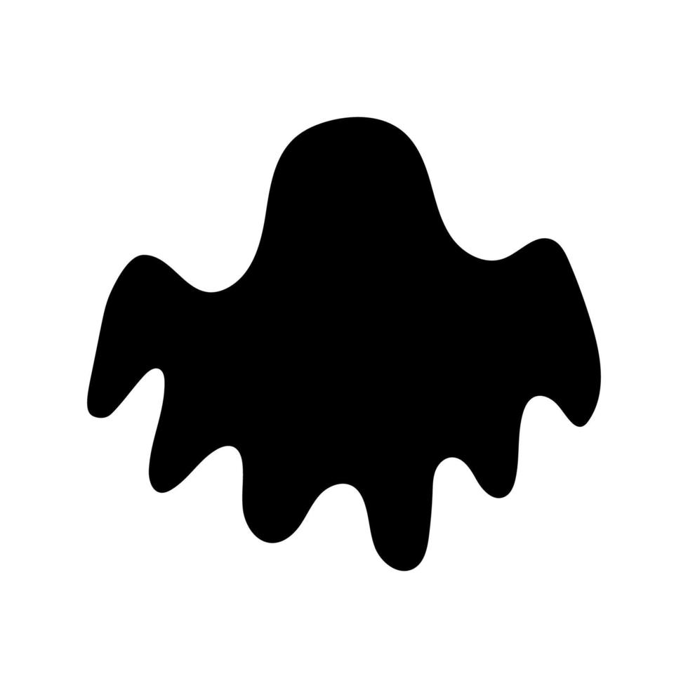 Halloween ghost silhouette in abstract style vector