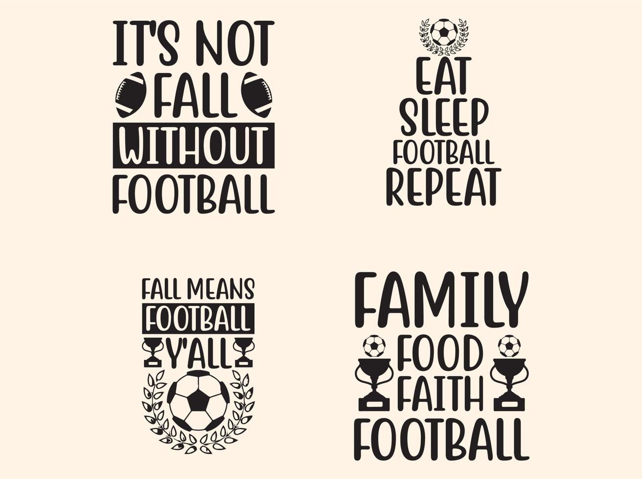 Football typography  t-shirt design vector