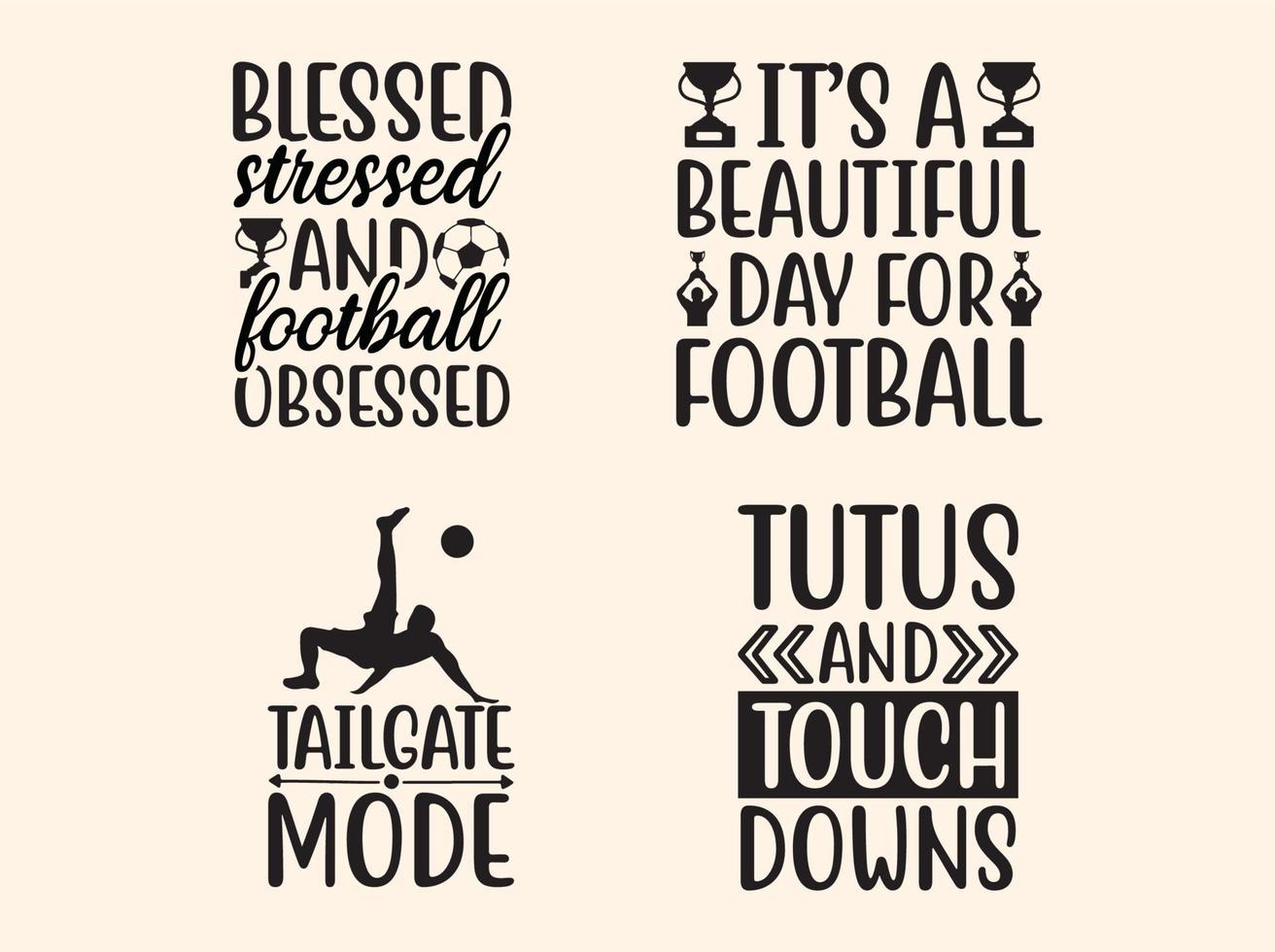 Football typography  t-shirt design vector
