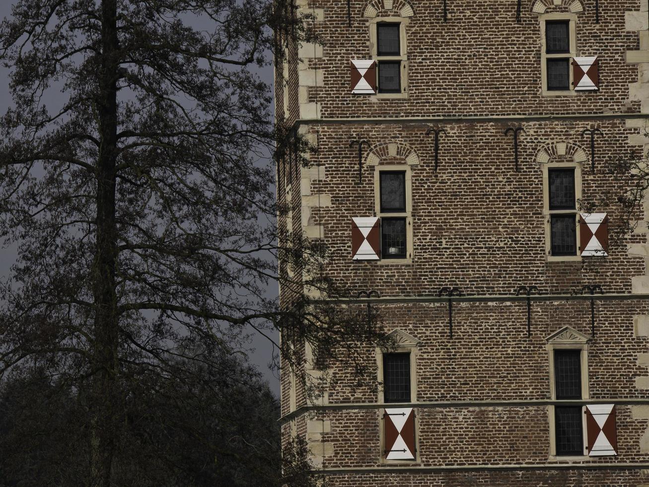 raesfeld,alemania,2020-el castillo de raesfeld en alemania foto