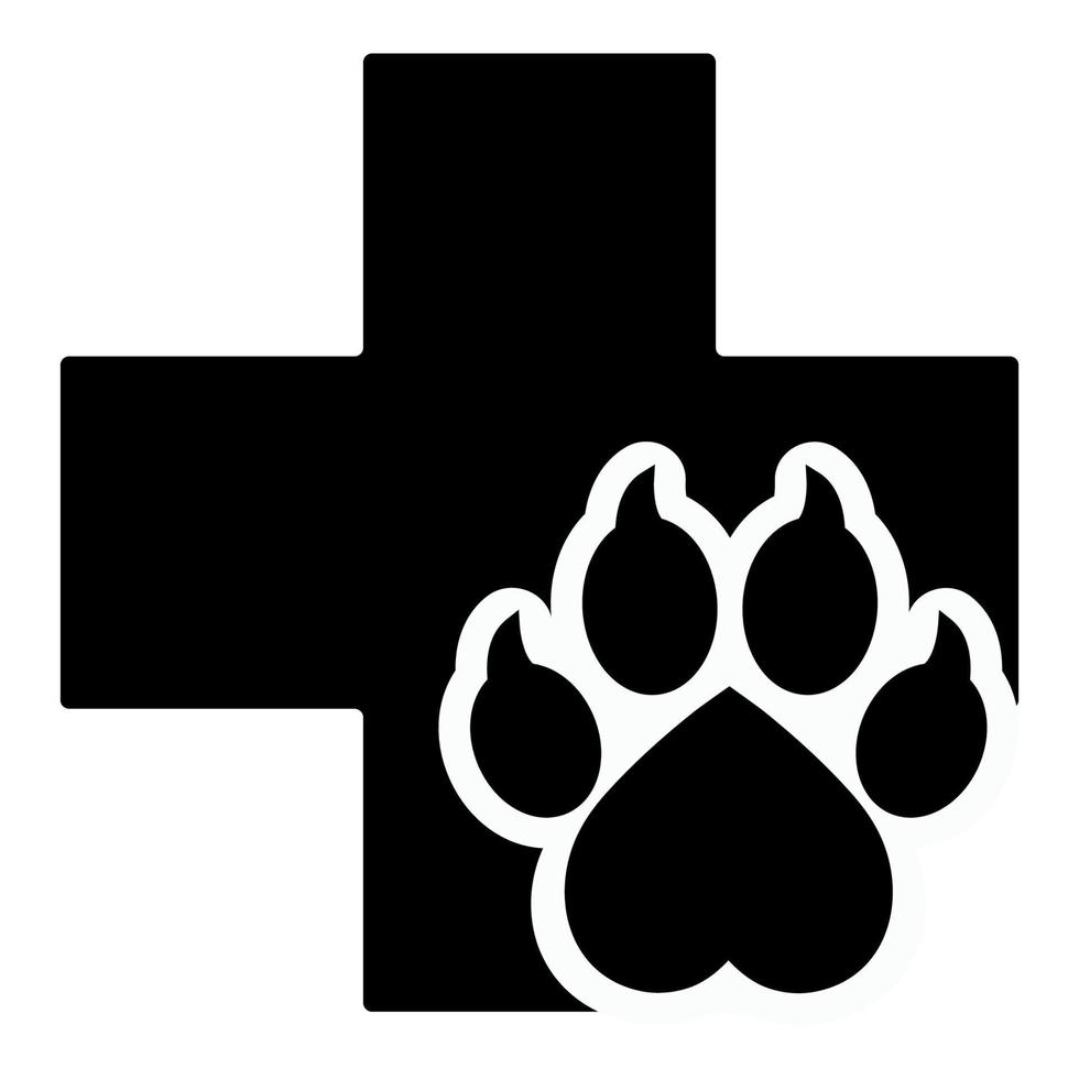 Veterinary clinic logo illustration. vector