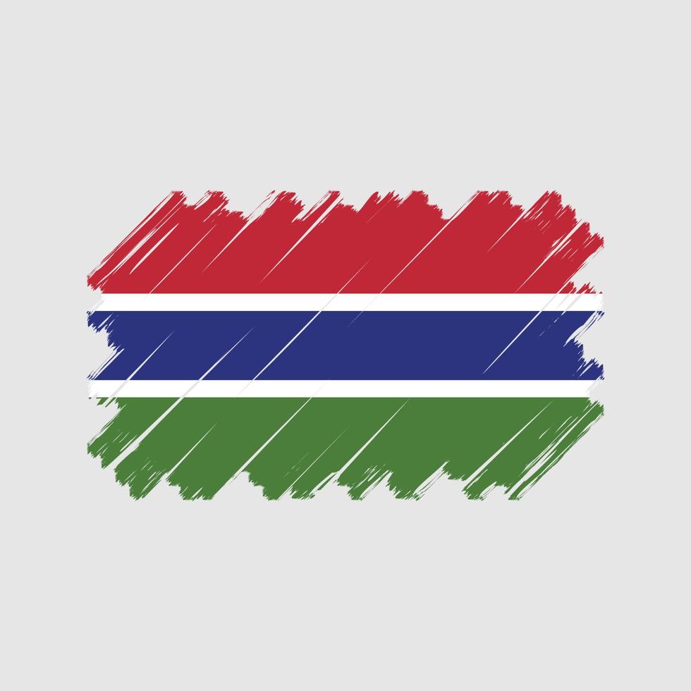 Gambia Flag Vector. National Flag vector