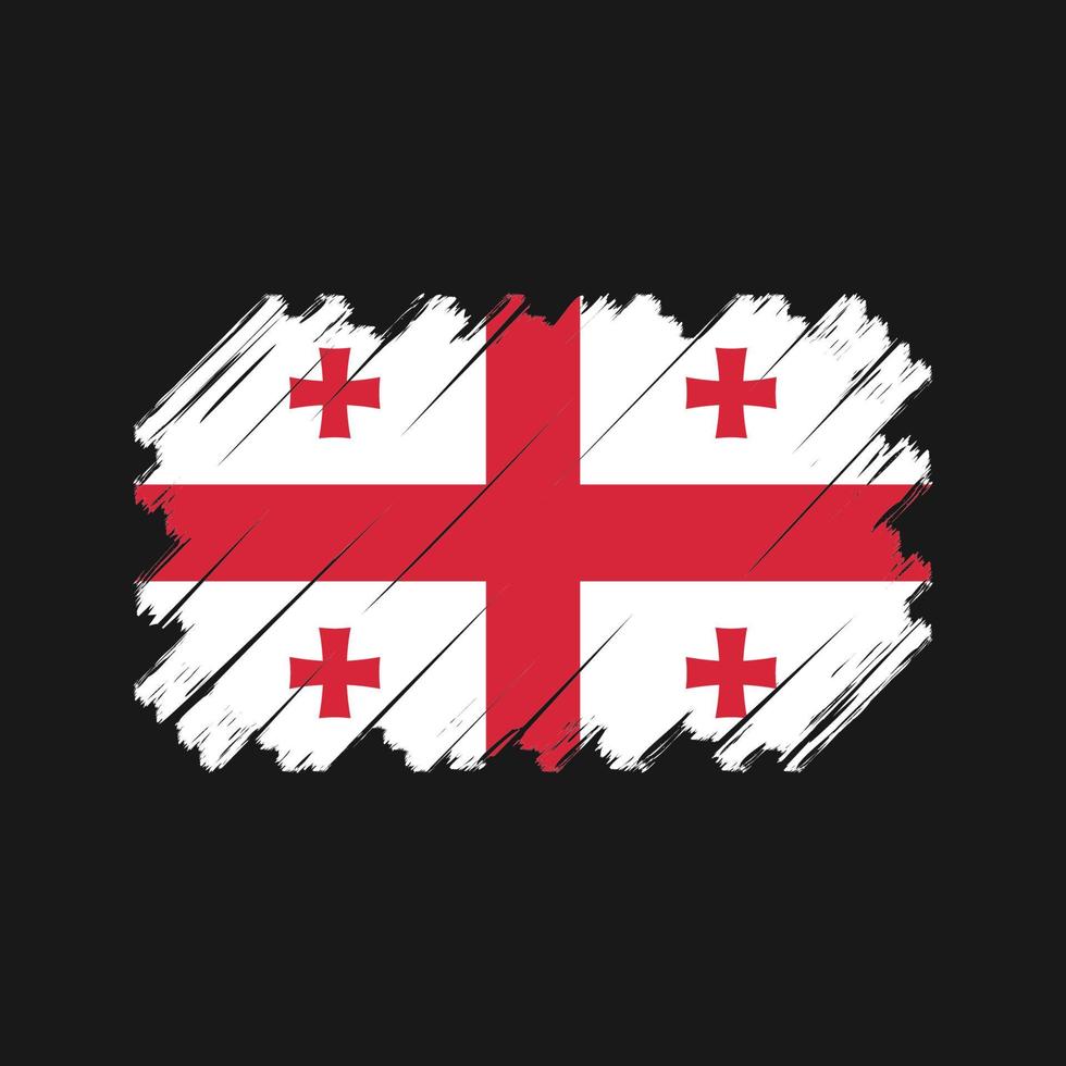 vector de la bandera de georgia. bandera nacional