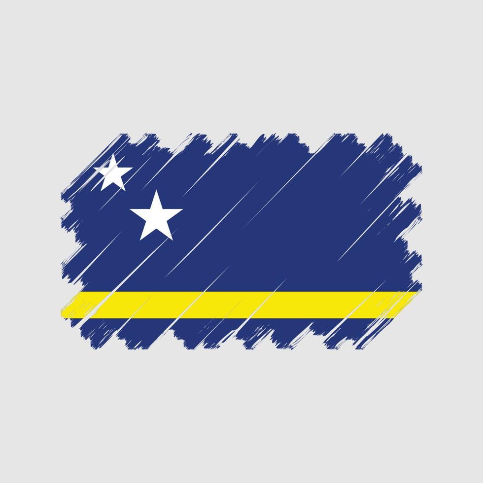 vector de la bandera de curazao. bandera nacional