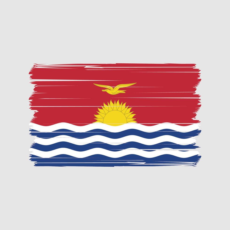 vector de la bandera de kiribati. bandera nacional Vectores