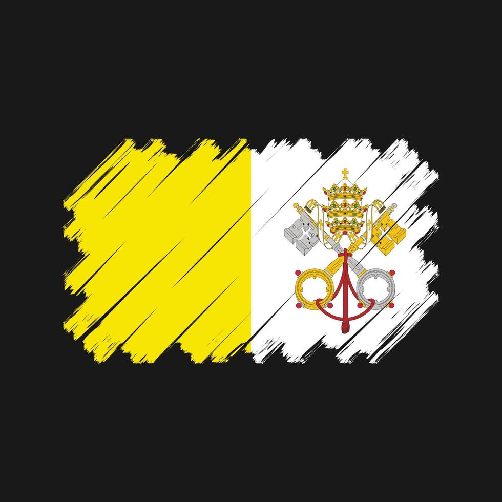 vector de la bandera del vaticano. bandera nacional