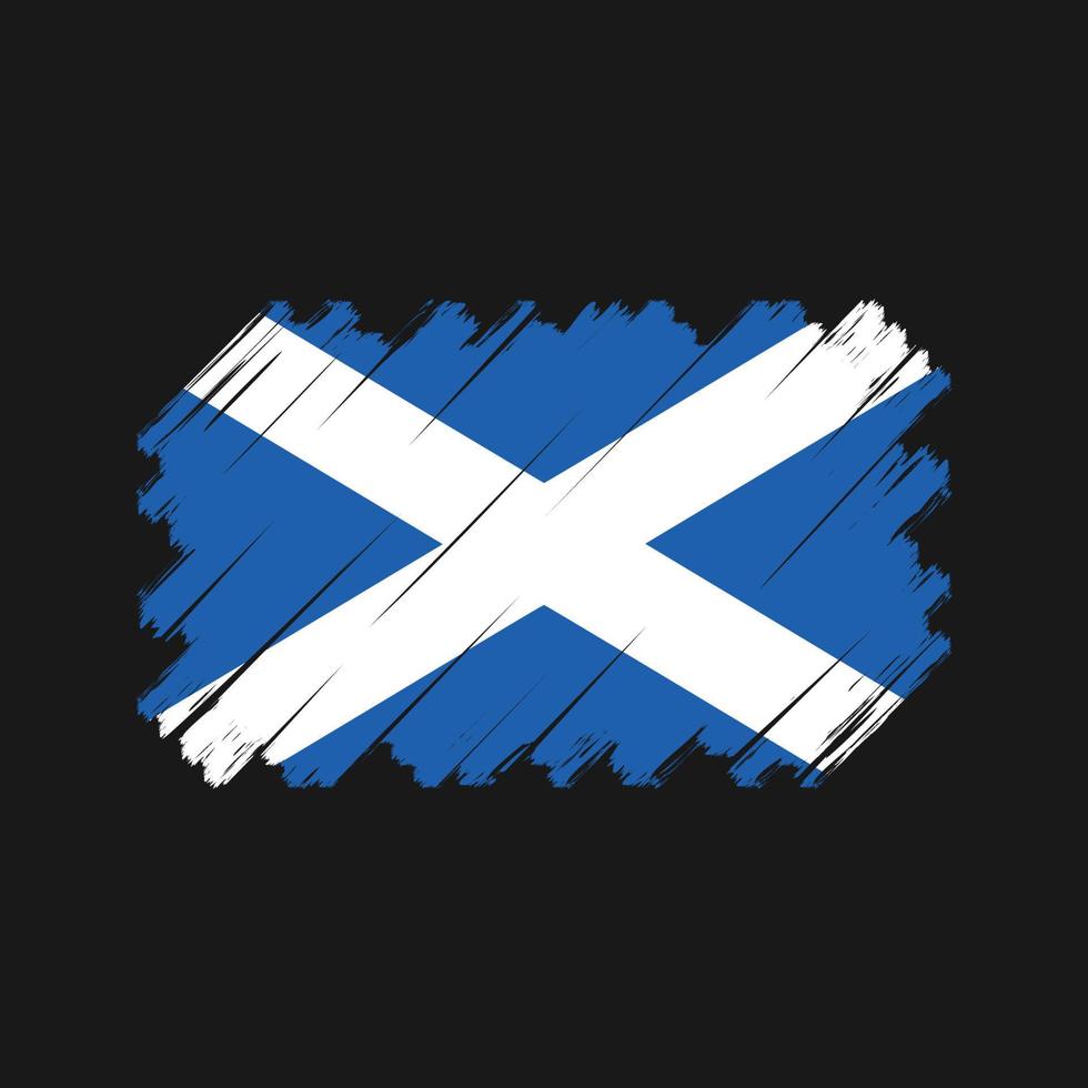 vector de la bandera de Escocia. bandera nacional