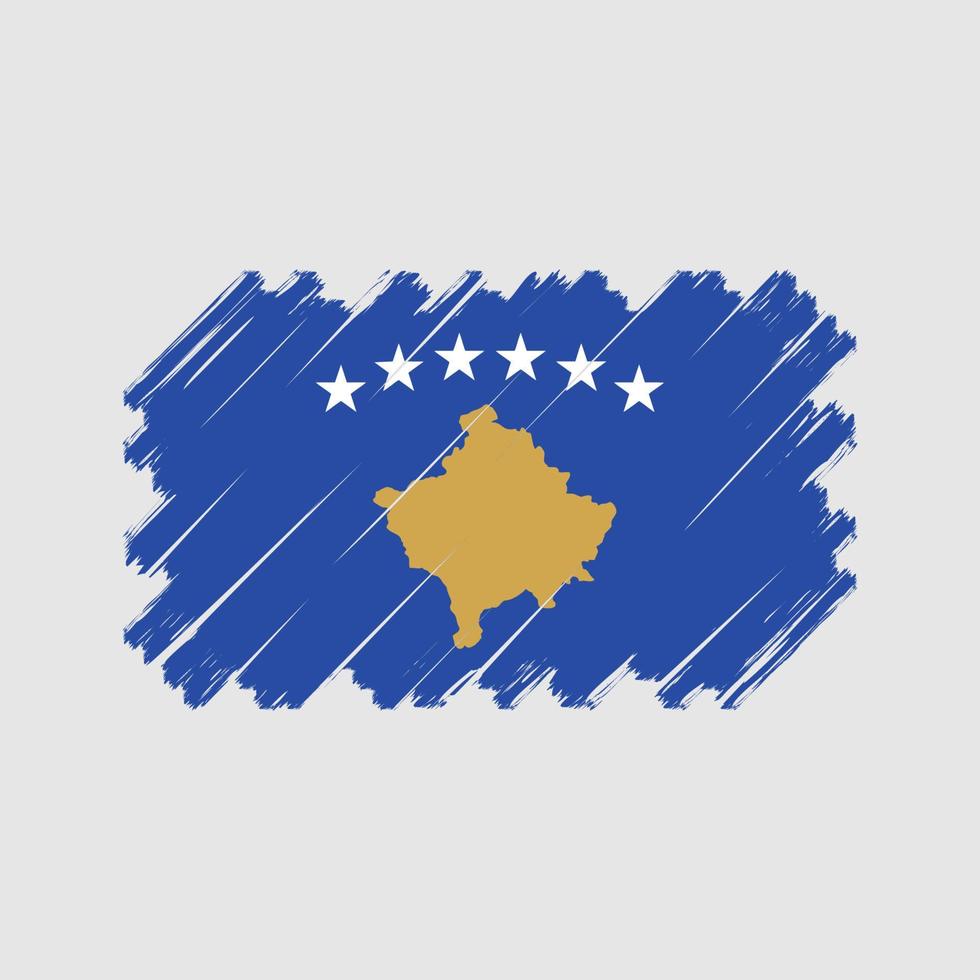 vector de la bandera de kosovo. bandera nacional