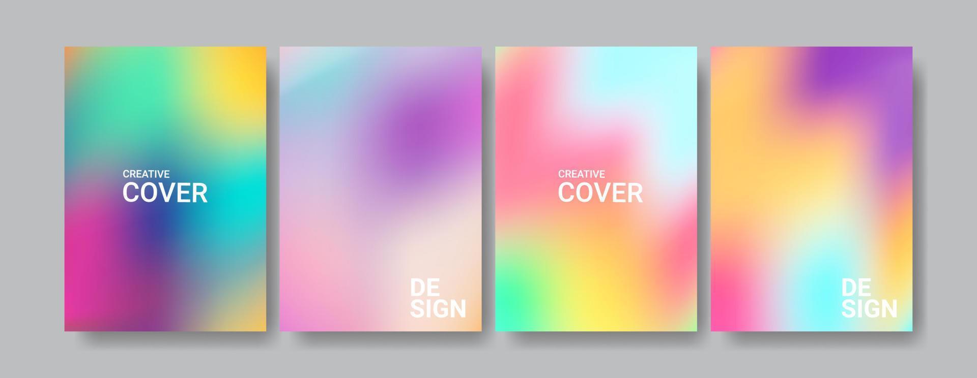 Colorful Business Cover Collection Design in A4 Size vector