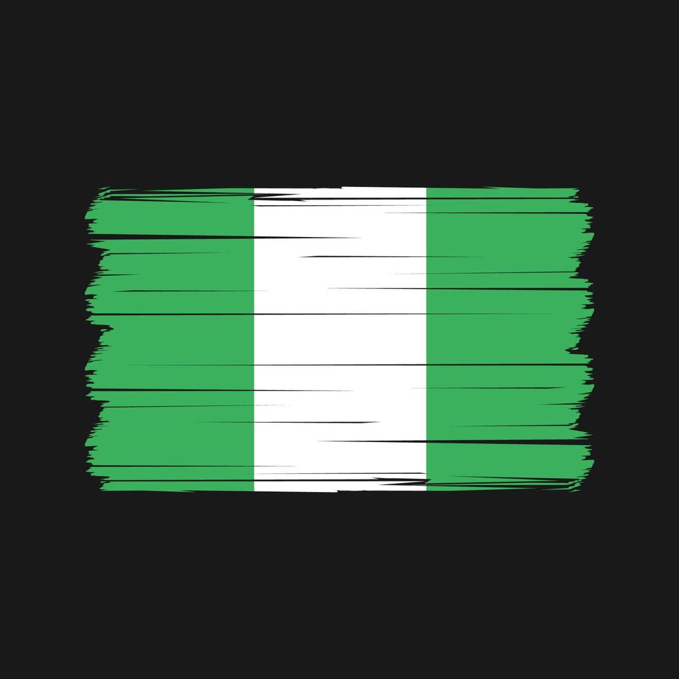 vector de la bandera de nigeria. bandera nacional Vectores