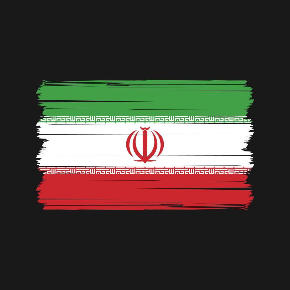 vector de la bandera de irán. bandera nacional Vectores