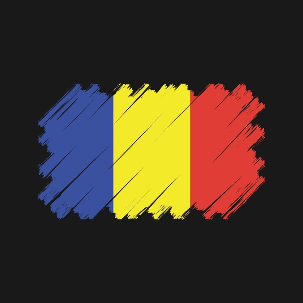 vector de la bandera de rumania. bandera nacional