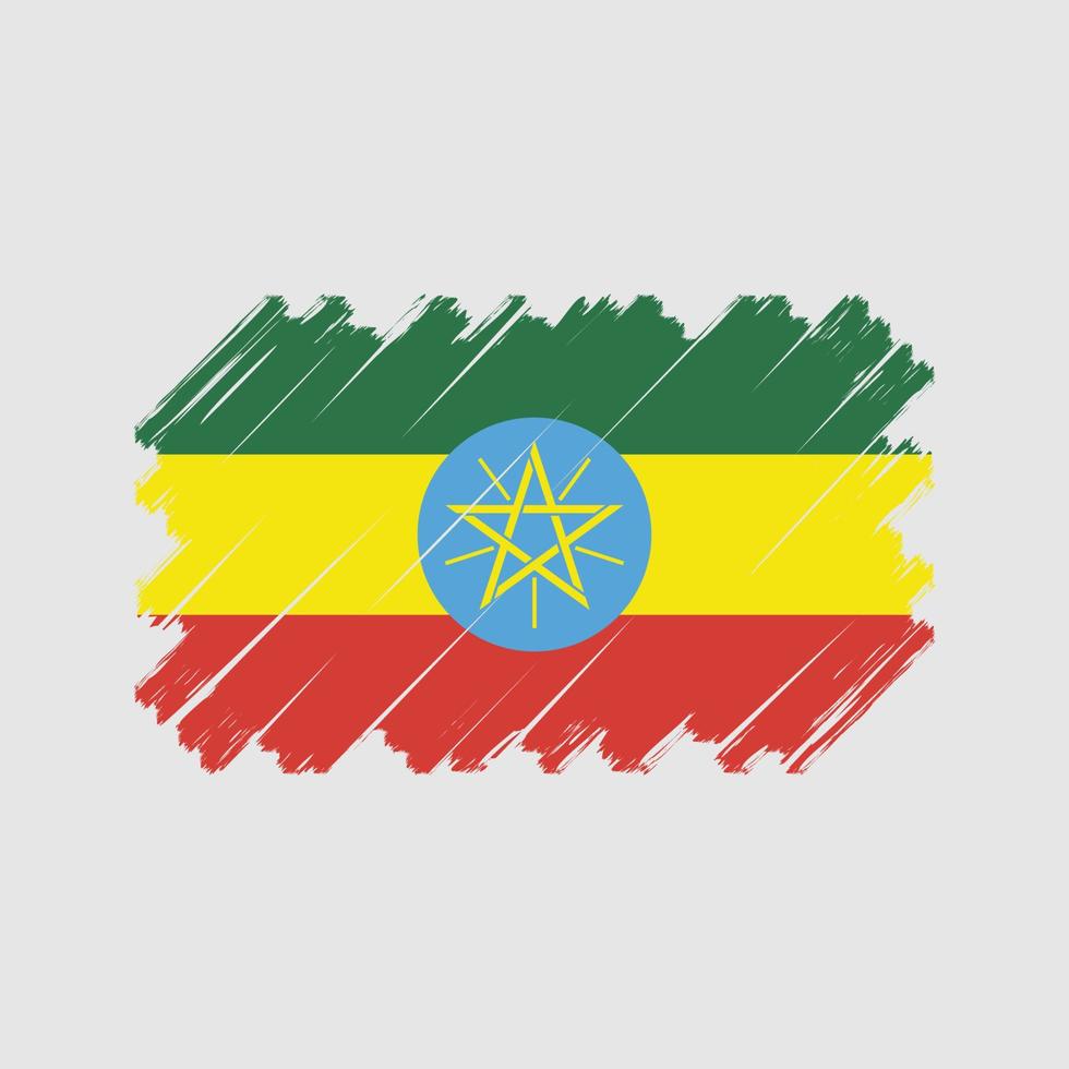 vector de la bandera de etiopía. bandera nacional
