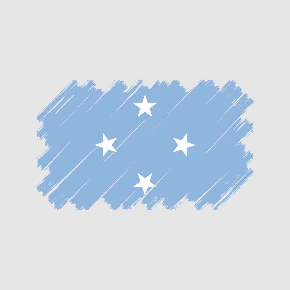 Micronesia Flag Vector. National Flag vector