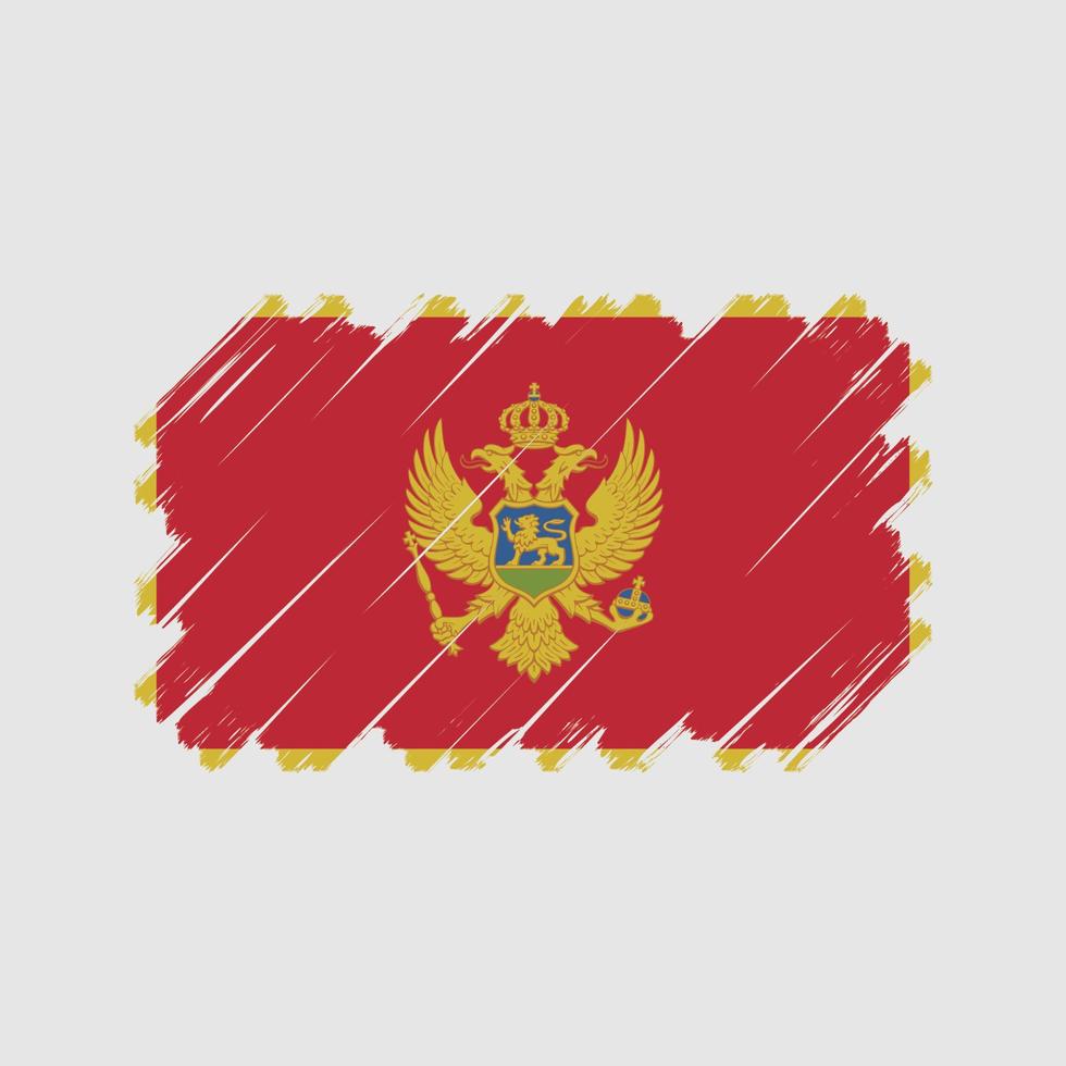 Montenegro Flag Vector. National Flag vector