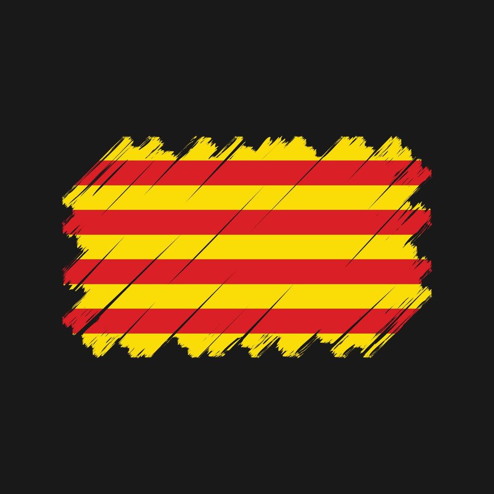 vector de la bandera de cataluña. bandera nacional