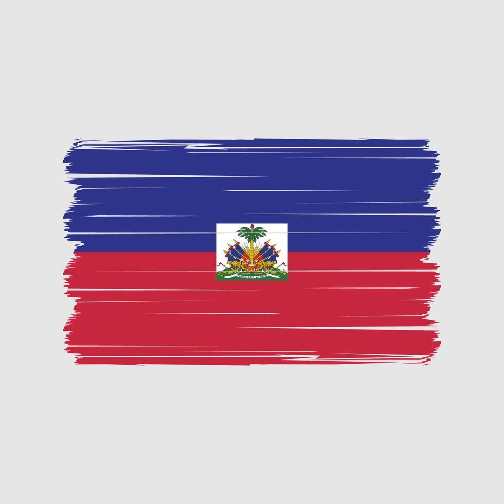 vector de la bandera de Haití. bandera nacional Vectores