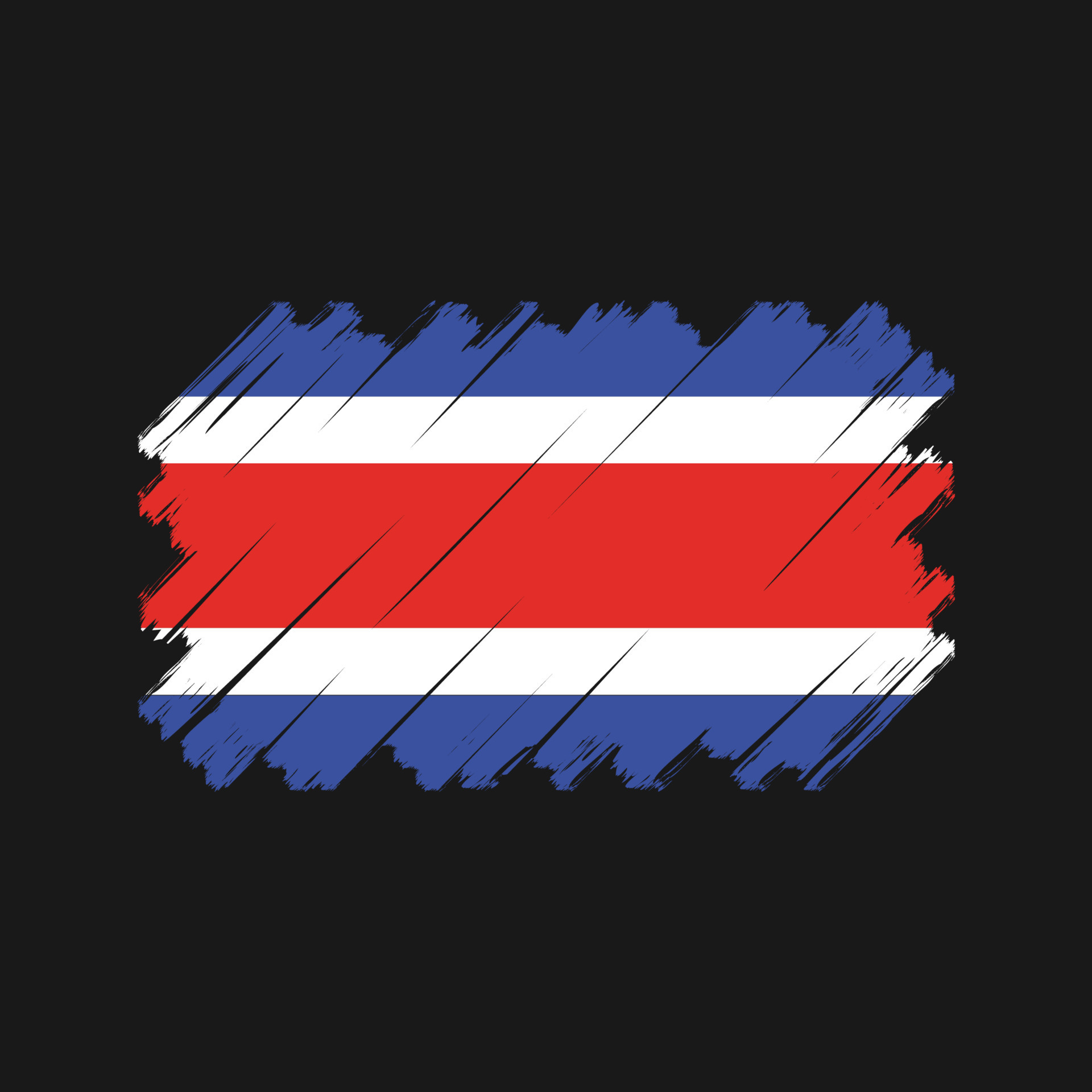 vector de la bandera de costa rica. bandera nacional 11510334 Vector en