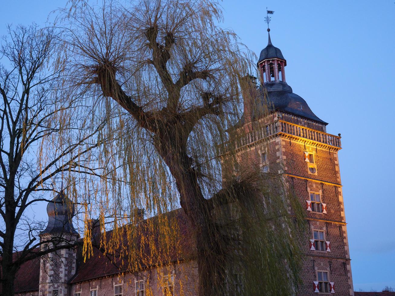 raesfeld,alemania,2020-el castillo de raesfeld en alemania foto