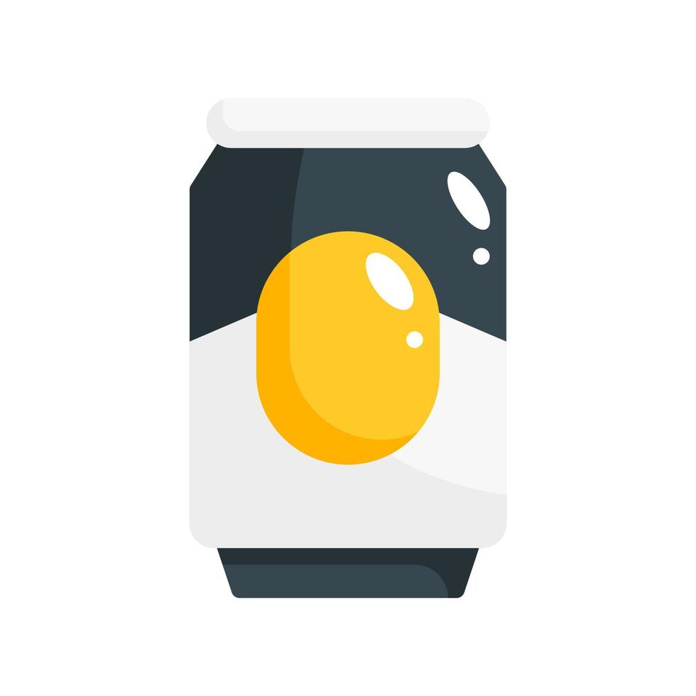 beer can flat style icon. vector illustration for graphic design, website, app