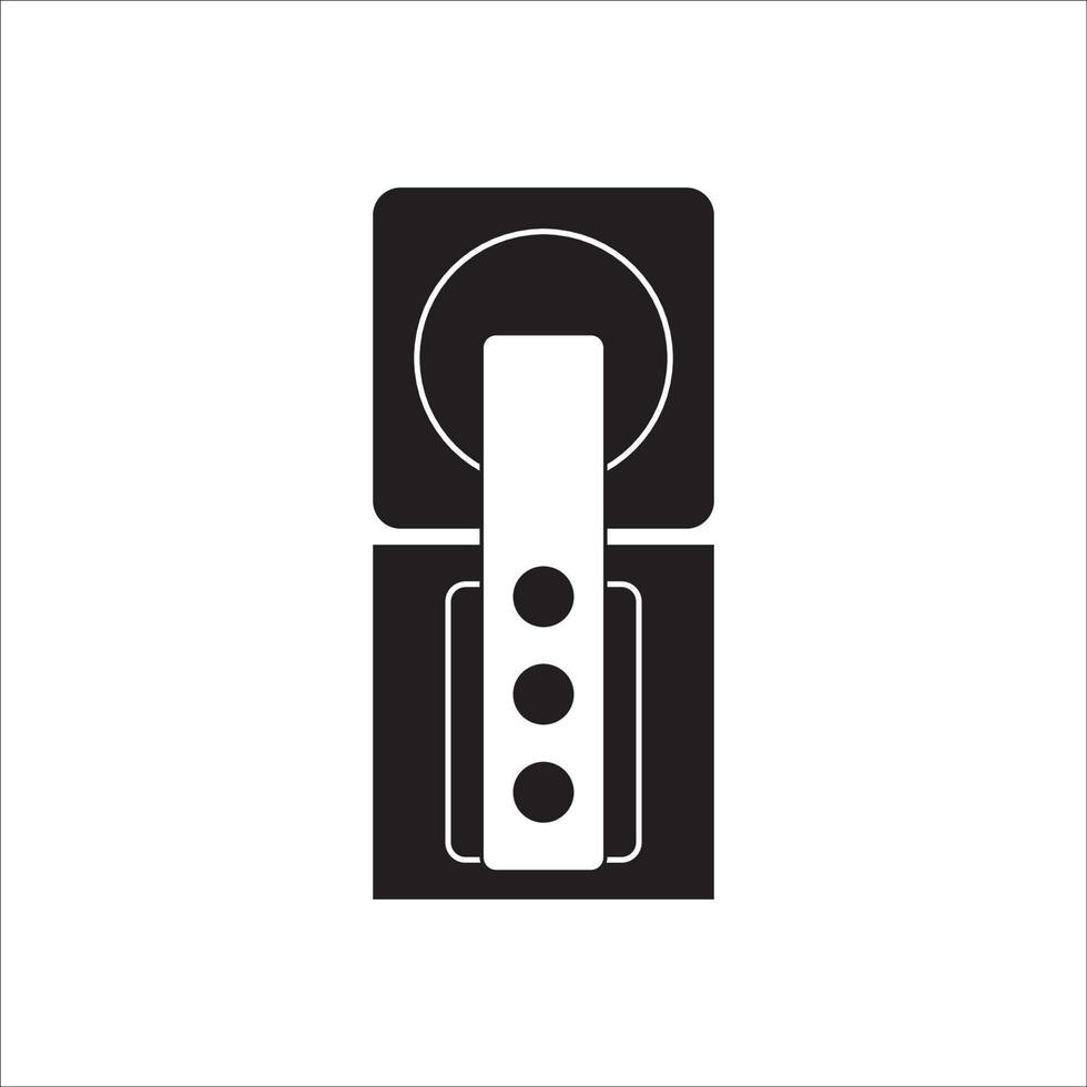 imagen de las bisagras y el diseño del vector del logotipo del icono del pestillo de la puerta
