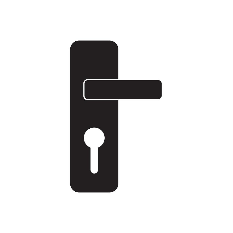 imagen de las bisagras y el diseño del vector del logotipo del icono del pestillo de la puerta