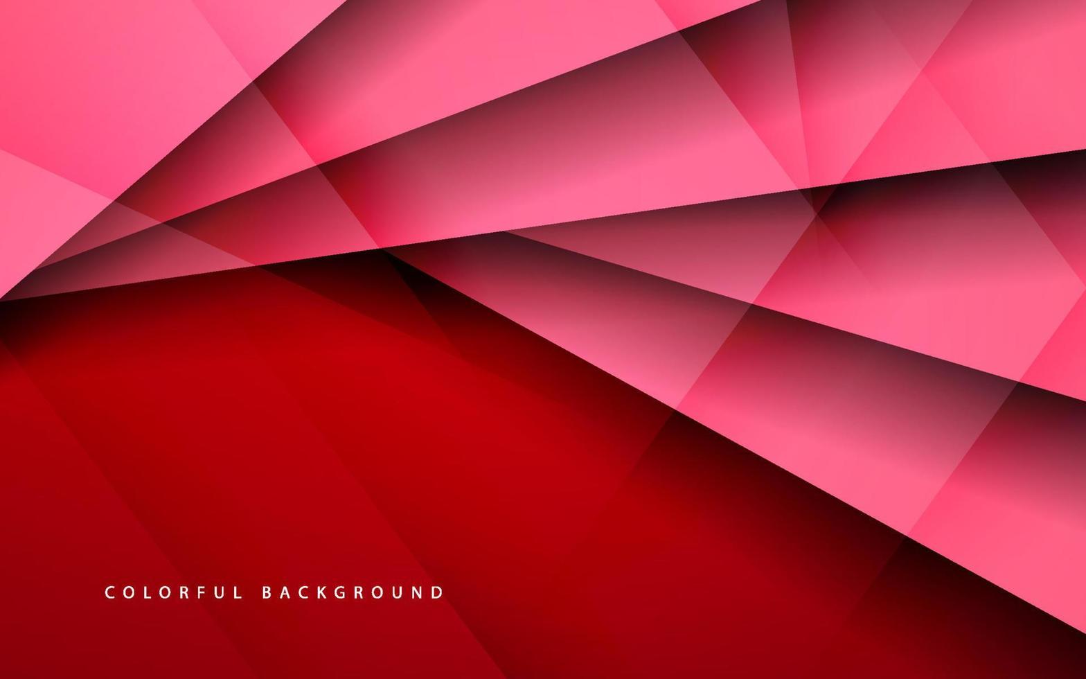 Abstract overlap layer red color background vector