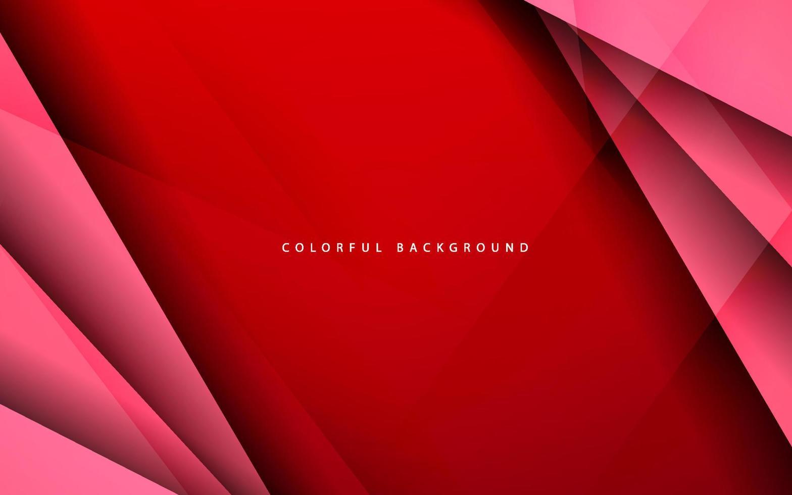 Abstract overlap layer red color background vector