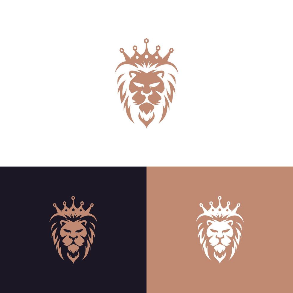 lion logo design vector template, for our business.