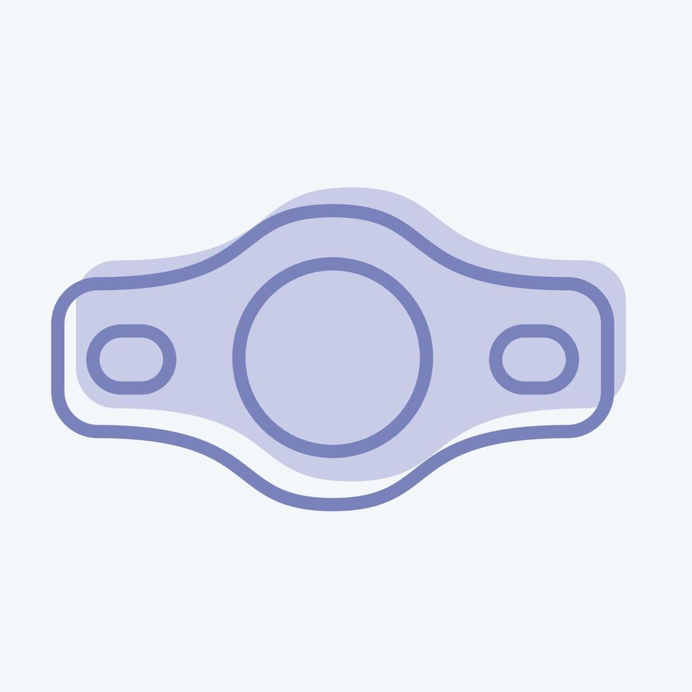 Icon Belt. related to Combat Sport symbol. two tone style. simple design editable. simple illustration.boxing vector