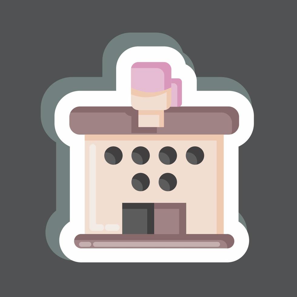 Sticker Club. related to Combat Sport symbol. simple design editable. simple illustration.boxing vector