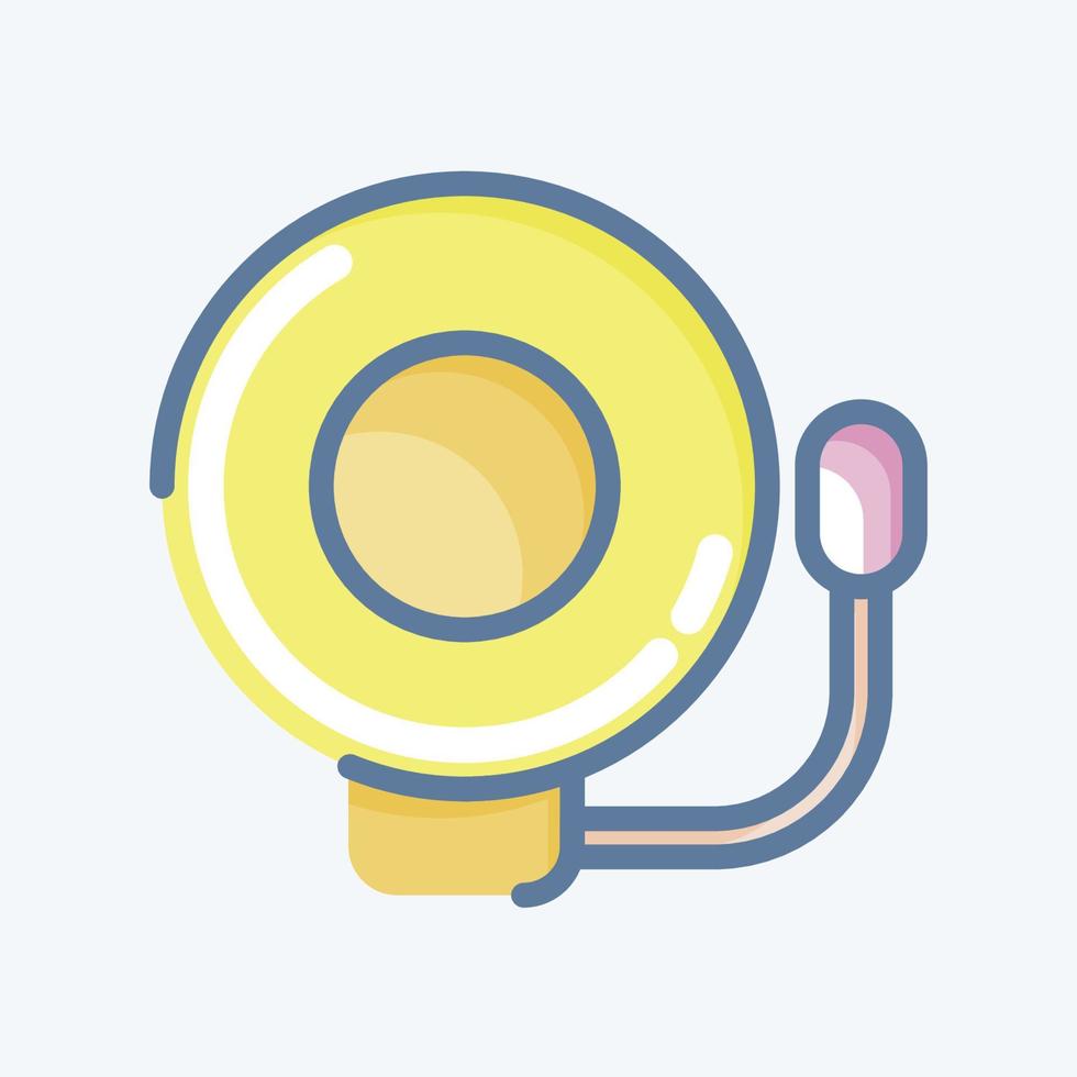 Icon Bell. related to Combat Sport symbol. doodle style. simple design editable. simple illustration.boxing vector