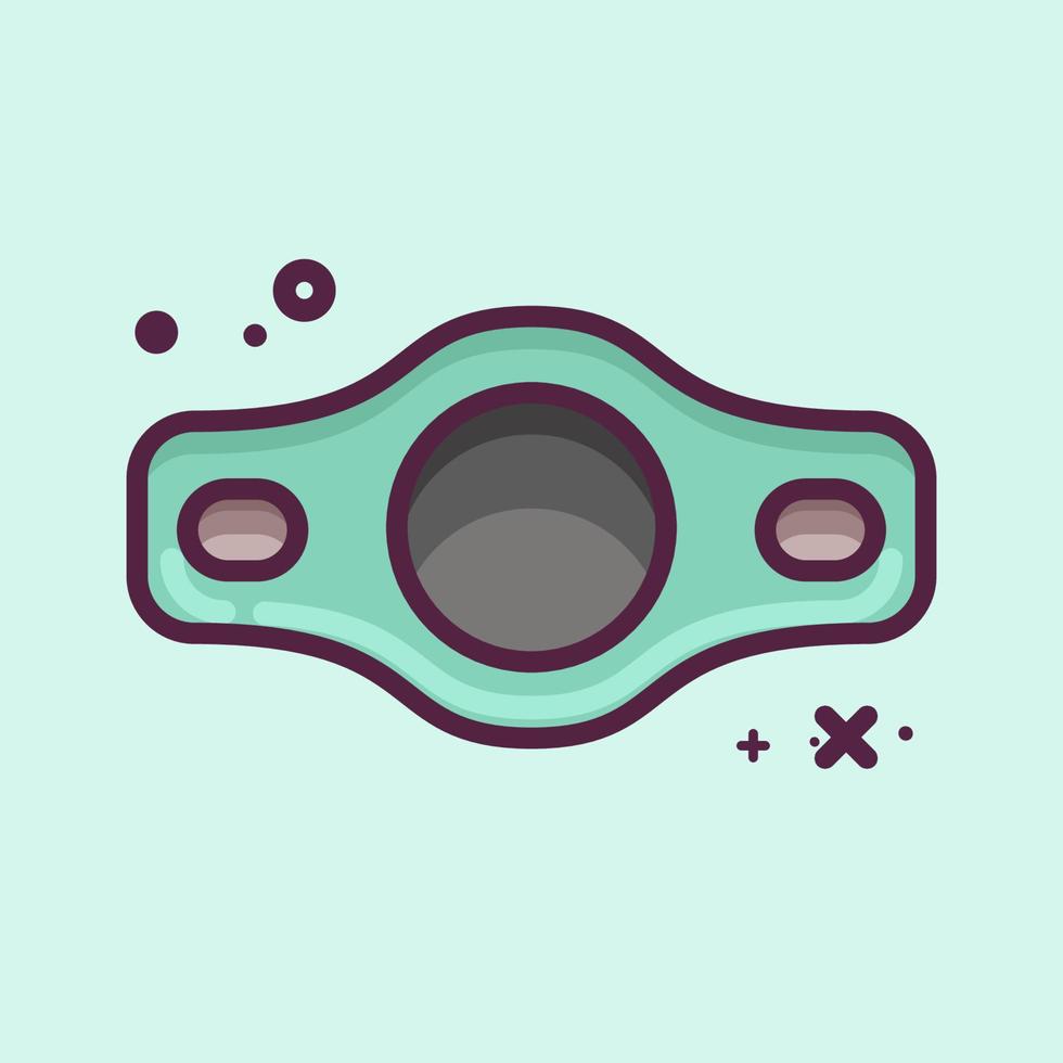 Icon Belt. related to Combat Sport symbol. MBE style. simple design editable. simple illustration.boxing vector