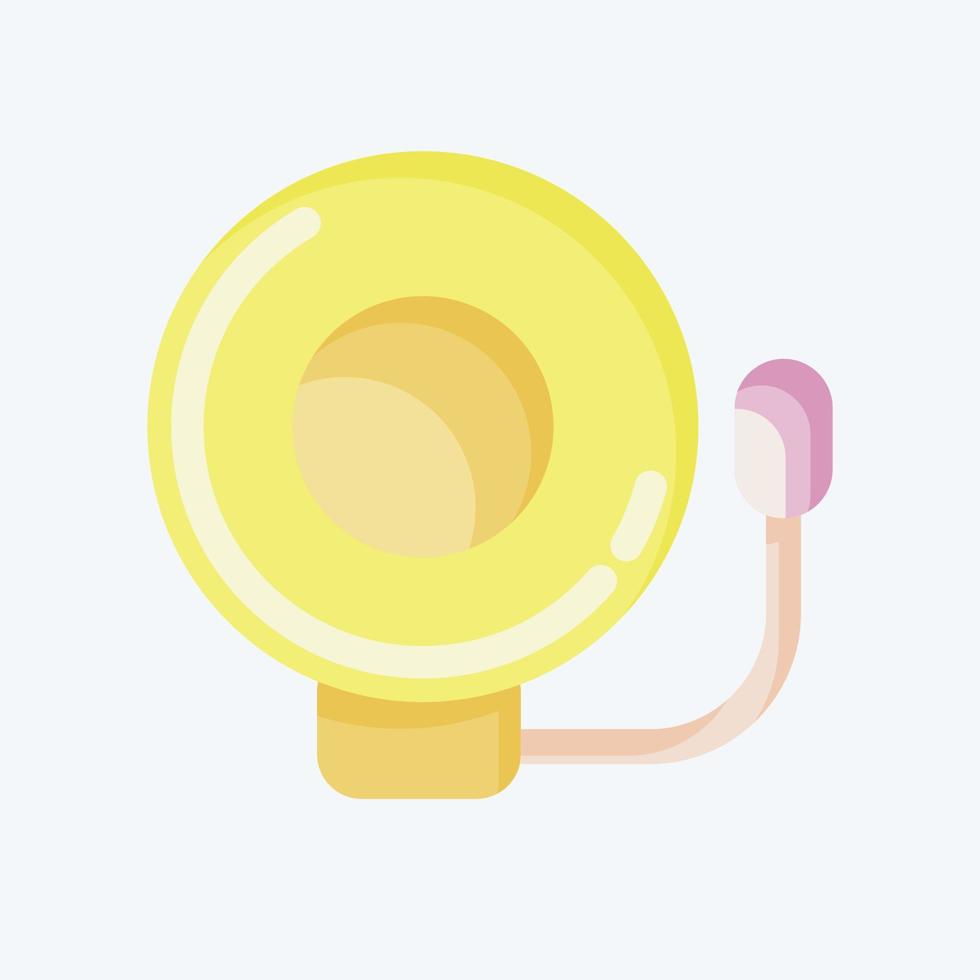 Icon Bell. related to Combat Sport symbol. flat style. simple design editable. simple illustration.boxing vector