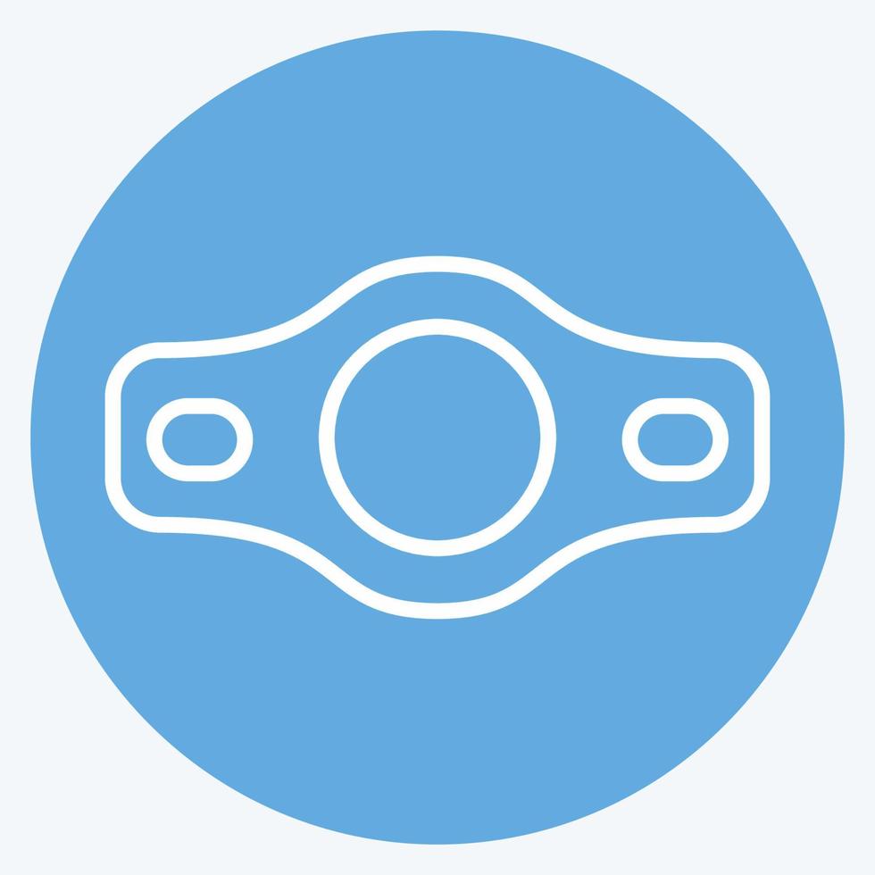 Icon Belt. related to Combat Sport symbol. blue eyes style. simple design editable. simple illustration.boxing vector