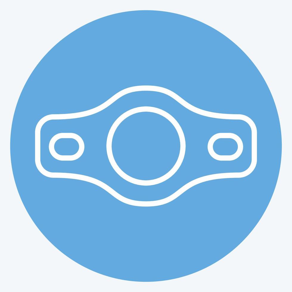 Icon Belt. related to Combat Sport symbol. blue eyes style. simple design editable. simple illustration.boxing vector