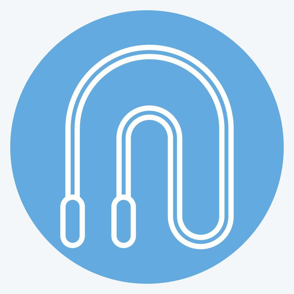 Icon Skipping Rope. related to Combat Sport symbol. blue eyes style. simple design editable. simple illustration.boxing vector