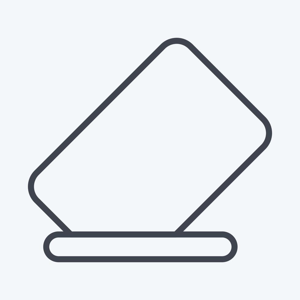 Icon Eraser. related to Graphic Design Tools symbol. line style. simple design editable. simple illustration. simple vector icons