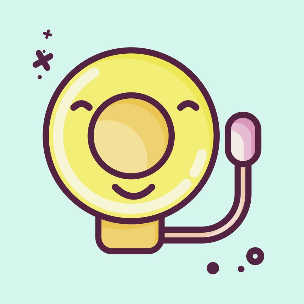Icon Bell. related to Combat Sport symbol. MBE style. simple design editable. simple illustration.boxing vector