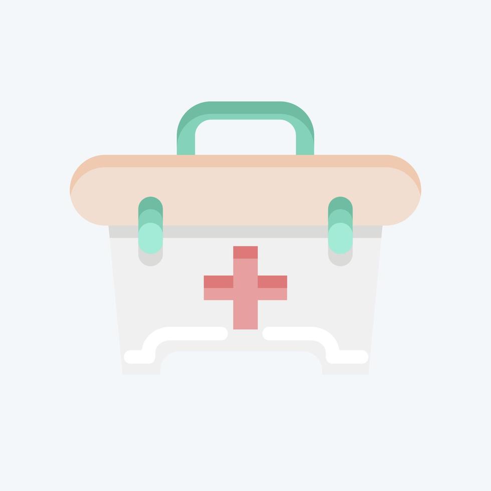 Icon First Aid. related to Combat Sport symbol. flat style. simple design editable. simple illustration.boxing vector