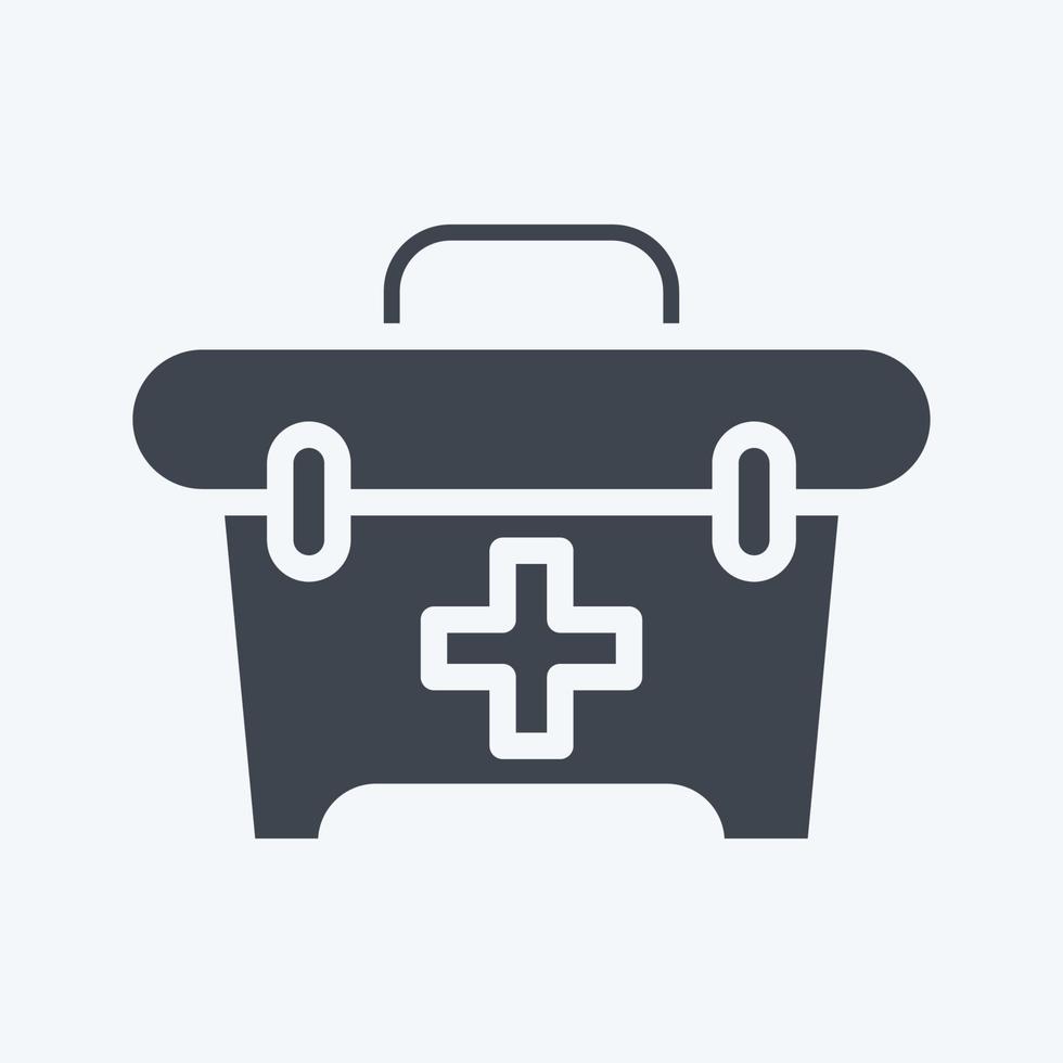Icon First Aid. related to Combat Sport symbol. glyph style. simple design editable. simple illustration.boxing vector