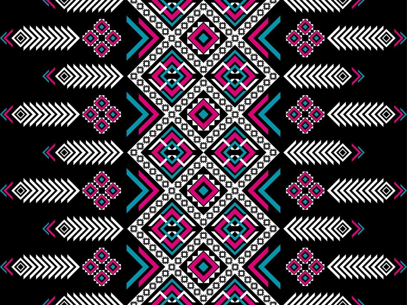 Aztec ethnic pattern art. Geometric seamless pattern in tribal. vector