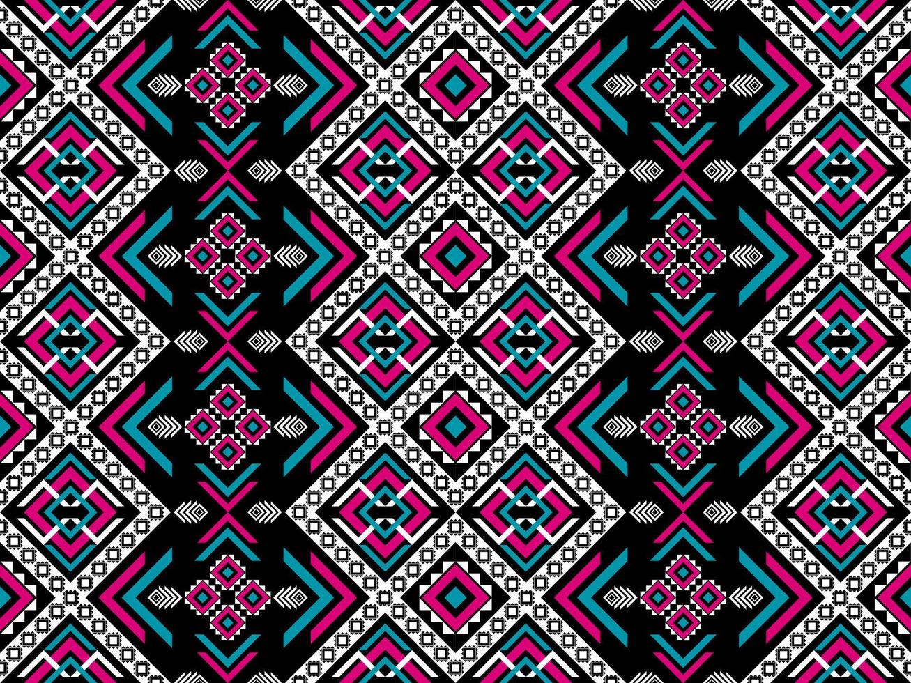 Abstract Aztec pattern art. Geometric ethnic seamless pattern in tribal. vector