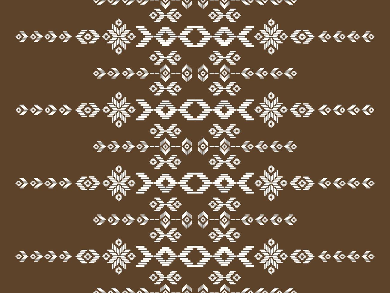 Ikat seamless pattern in tribal. Fabric ethnic pattern art. American, Mexican style. vector